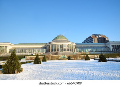 Botanique Parc In Center Of Brussels In Winter