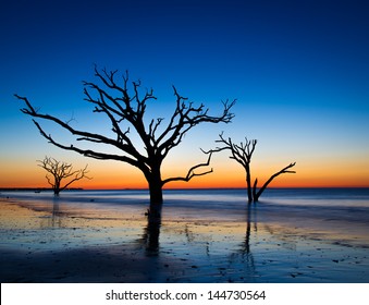 Botany Bay Sunrise At Edisto Island, South Carolina