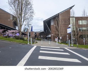 Bothell, WA USA - Circa April 2021: View Of The Large University Of Washington Bothell Satellite Campus On A Calm Day.