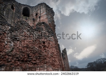 Bothwell Castle is a large medieval castle, sits on a high, steep bank, above a bend in the River Clyde in South Lanarkshire, Scotland. It is located between Bothwell and Uddingston, of Glasgow.  