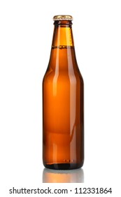 Bottle Of Beer Isolated On White