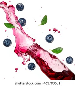 Download Bottle Blueberry Juice Splash Abstract Stock Image 463793681 Yellowimages Mockups