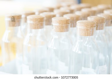 bottle lot blur of background
