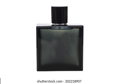 Bottle Of Cologne Water On White Background 