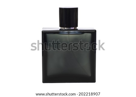Bottle of Cologne water on white background 