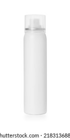 Bottle Of Dry Shampoo Isolated On White