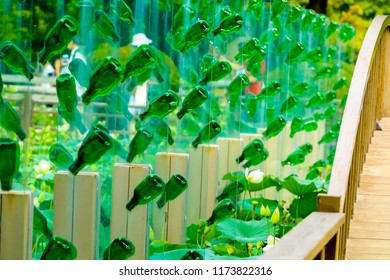 Bottle Fence Wall In Namisum (Nami Island) , Chuncheon, South Korea