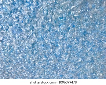  Bottle Flake,PET Bottle Flake,Plastic Bottle Crushed,Small Pieces Of Cut Blue Plastic Bottles