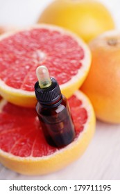 Bottle Of Grapefruit Essential Oil - Beauty Treatment