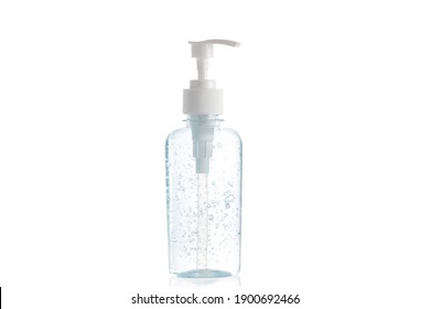 Bottle of Hand gel sanitizer isolated on white background. - Shutterstock ID 1900692466