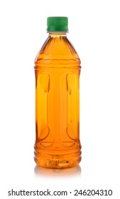 Bottle Of Ice Tea On White Background