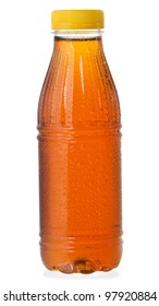 Bottle Of Ice Tea On White Background