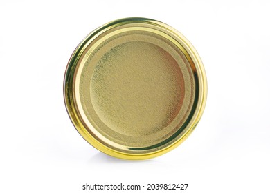 Bottle Lid Isolated On White Background, Top View With Clipping Path