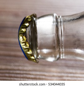 bottle with lid. macro