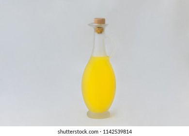 A Bottle Of Limoncello Isolated On White