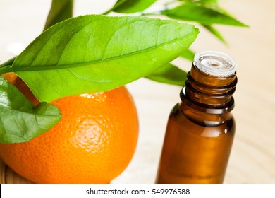 Bottle Of Mandarin Essential Oil