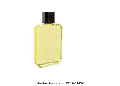 Bottle Of Masculine Cologne Perfume With Cap For Mockup