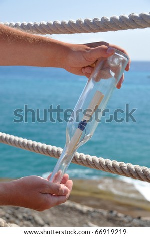 Similar – Image, Stock Photo Shipwreck on Secluded Black and White Beach