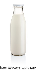 Bottle Of Milk Isolated On A White Background