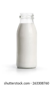 Bottle Of Milk Isolated On White Background