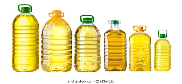 bottle oil plastic big on white background  - Shutterstock ID 2191364021