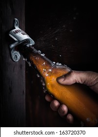 Bottle Opening With Spray