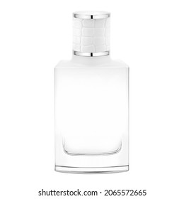 Bottle of Perfume. Male Eau De Toilette Bottle 30ml Isolated on White. Man's Perfume Spray. Woody Aromatic Fragrance for Man. Modern Luxury Men's Parfum De Cologne