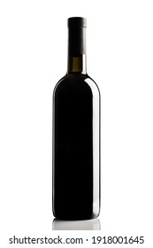 Bottle Red Wine Without Label Isolated Stock Photo 1918001645 ...