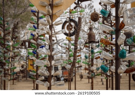  Bottle Tree Art Installation Featuring Recycled Bottles