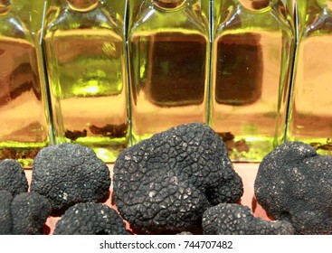 Bottle Of Truffle Oil And Truffle