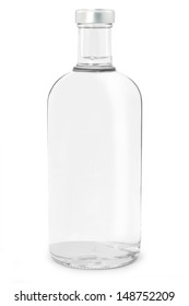 Bottle vodka isolated 