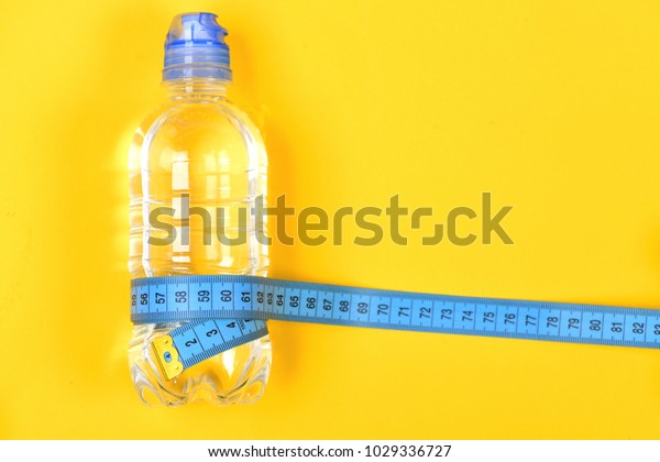Download Bottle Water Fitness Equipment On Yellow Stock Photo Edit Now 1029336727 Yellowimages Mockups