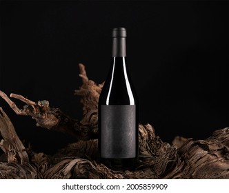 Bottle of wine pothography. Classy style, Mock up - Shutterstock ID 2005859909