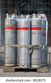 Bottled Gas Cylinders Awaiting Delivery