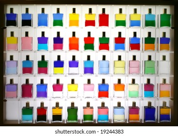 bottles for colors therapy