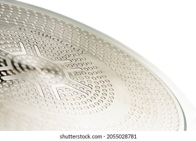 Bottom Of Induction Cookware. Texture Of A Non-stick Induction Pan Close-up