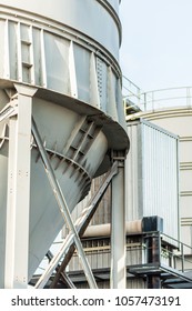 Bottom Part Of A Silo With Petroleum Coke Used In Lump Lime Production