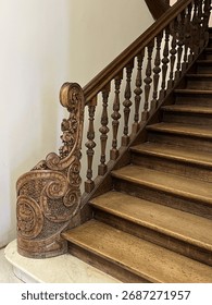 The bottom of a staircase