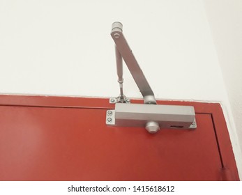 From Bottom View Of Door Closer For  Door 