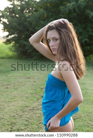 Bottomless Woman Outside Bottomless Woman Outside