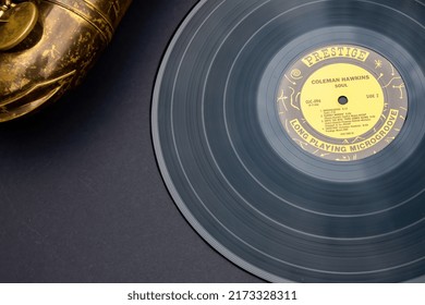 Bottrop,Germany,2022 - Vinyl Record  Of Famous Old Jazz Musicians