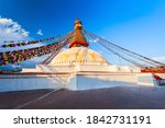 Boudhanath Great Stupa is the largest buddhist stupas in Kathmandu city in Nepal