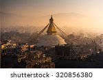 Boudhanath in Nepal morning Sunrise