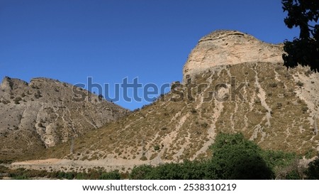 Bouiblane mountain in morocco with different structure