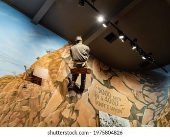 Boulder City, FEB 28, 2021 - Interior View Of The Hoover Dam Museum