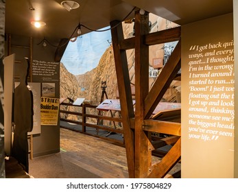 Boulder City, FEB 28, 2021 - Interior View Of The Hoover Dam Museum