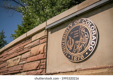 Boulder, CO - June 10, 2021: University Of Colorado Boulder, CU Boulder Seal