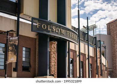 Boulder, CO - June 10, 2021: University Of Colorado, CU Boulder Buffaloes' Folsom Field 