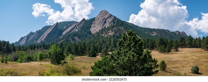 Boulder Colorado Flatirons Rocks Panoramic 