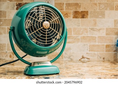 Boulder, Colorado USA. September 22 Of 2021. Vornado Fan Is A Vintage Looking But Modern Fan That Creates A Tornado Effect To Push Air And Create Airflow.